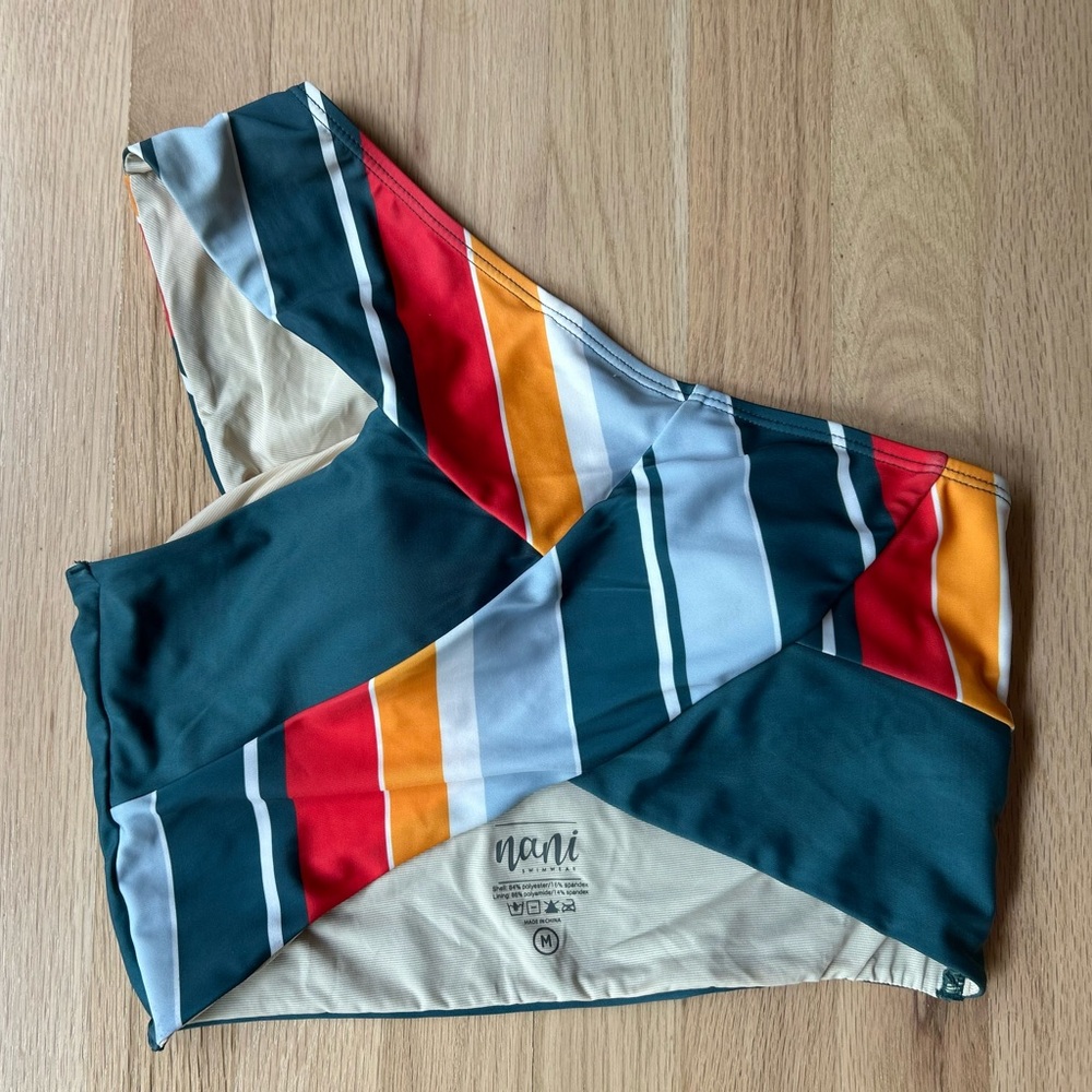 Nani Striped One-Shoulder Top